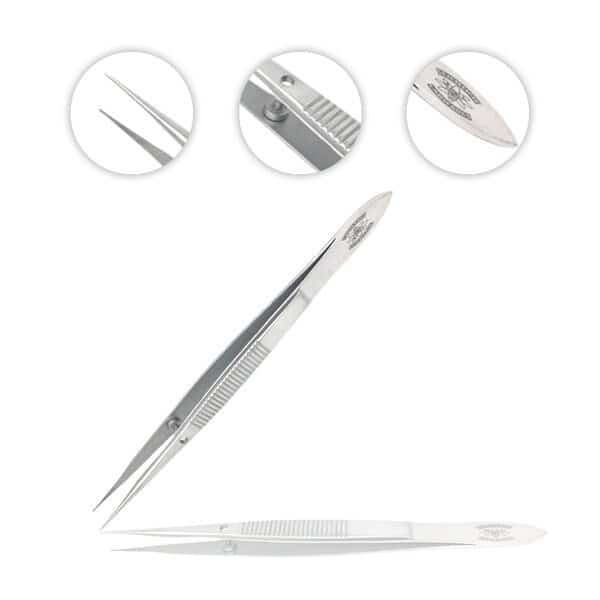 Straight Medium Point Forceps With Guide