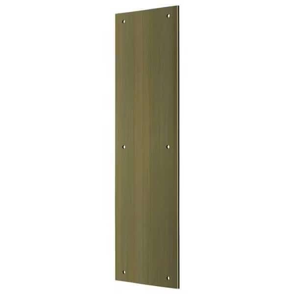Push Plate 3-1/2" X 15" Antique Brass
