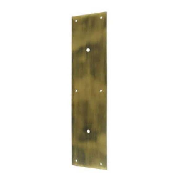 Push Plate 15"For 8"Door Pull Antique, Mfr#: PPH3515U5, DELTANA
