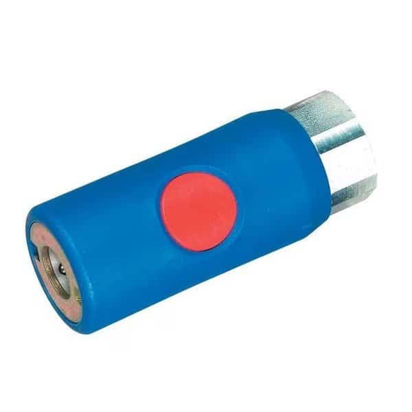 Female Truflate Style Safety Coupler, 1/4"