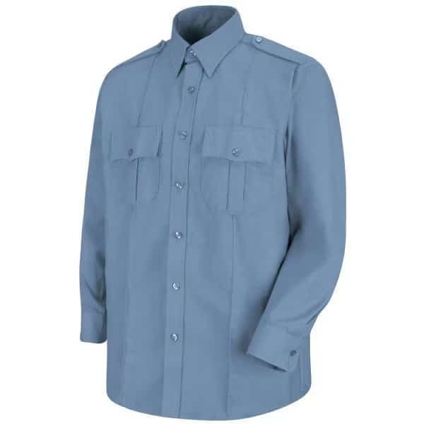 Mns L/S Med Blue Security Shirt, HORACE SMALL, Mfr# SP36MB XXL345