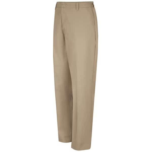Men's Mens Side Elastic Pant, 46, Khaki, Cotton/Polyester