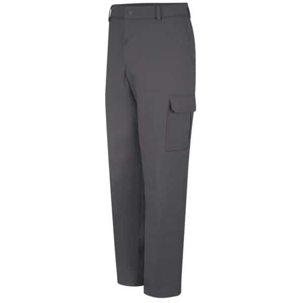 Men's Cargo Pants w/Snaps, 46 in, Gray, Cotton/Polyester
