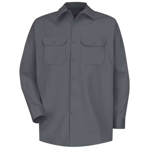 Mns Ls Charcoal Heavy Wt Ctn Shirt,XXL, Mfr#: SC70CH LN XXL, RED KAP