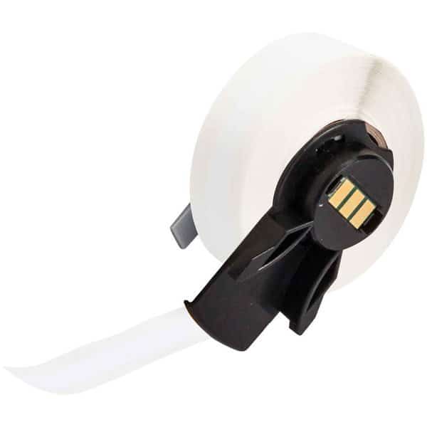 Label, 3/8 in W, Outdoor, White, BRADY, Mfr# M6C-375-422