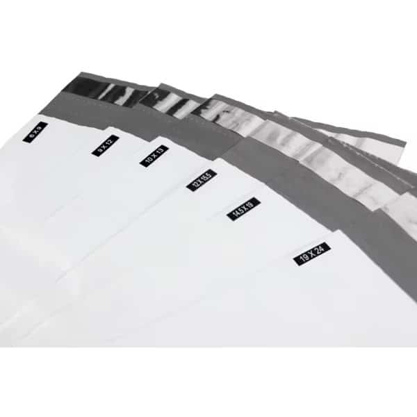 Opaque White Poly Mailer Bag, 2.2, PK500