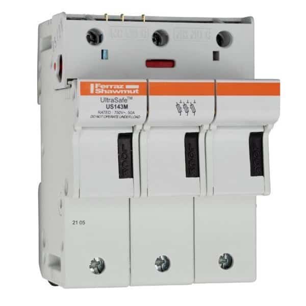 IEC FerruleFuseholder, US14 Series, US143M, MERSEN, Mfr# Q331145