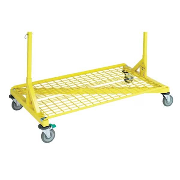 Yellow Bottom Grid Shelf for RGR2-350 Rolling Garment Rack