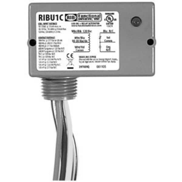 15A Spdt Hi/Low Sep, 10/30V 120V, JOHNSON CONTROLS, Mfr# RIBU1CW
