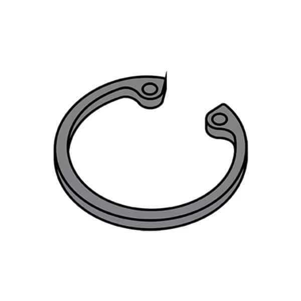 Internal Retaining Ring, Steel, Black Phosphate Finish, 1.125 in Bore Dia., 1000 PK