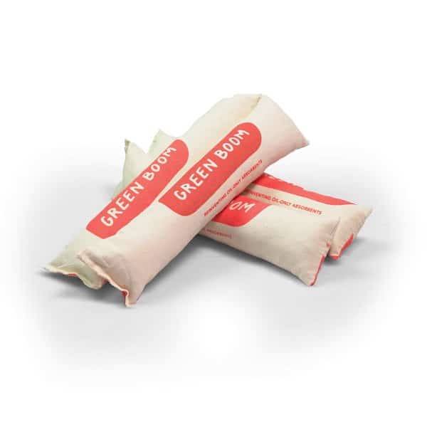 Sorbent Sock, 3 gal, 3 in x 12 in, White, 100% Biomass, 10 PK