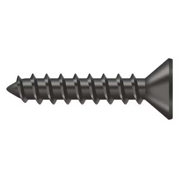 1 in, Wood Screw, Bronze Steel