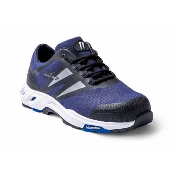 Men's 3 in Fiberglass Toe Athletic Work Shoe, Blue, 12, W, SNBM3-12