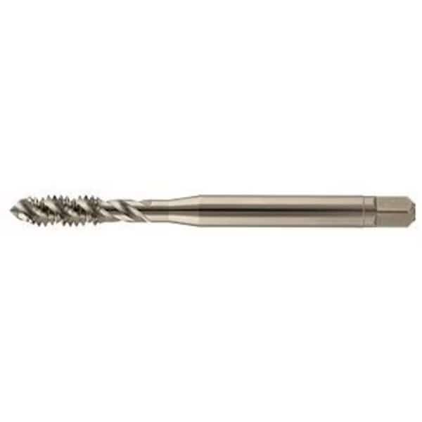Spiral Flute Tap, #3-48, UNC, 4 Flutes, TICN