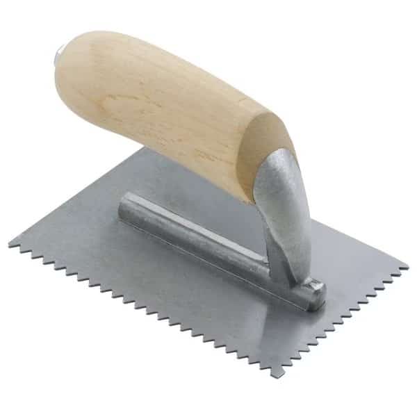 V-Notch Midget Trowel,1/4" x 3/16", Mfr#: ST392, SUPERIOR TILE CUTTER INC. AND TOOLS