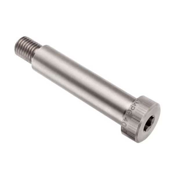 Shoulder Screw, 3A Thr Sz, 7/8 Thr Lg, 3-1/2 in Shoulder Lg, Monel