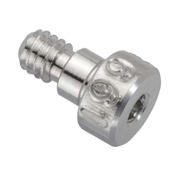Shoulder Screw, 3A Thr Sz, 3/16 Thr Lg, 1/8 in Shoulder Lg, Aluminum
