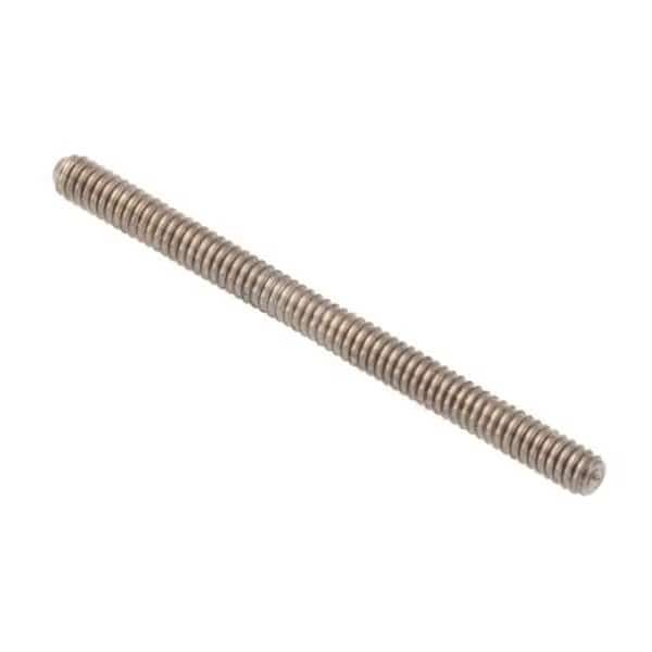 Fully Threaded Threaded Stud, 0-80, 3/4, Unfinished Finish