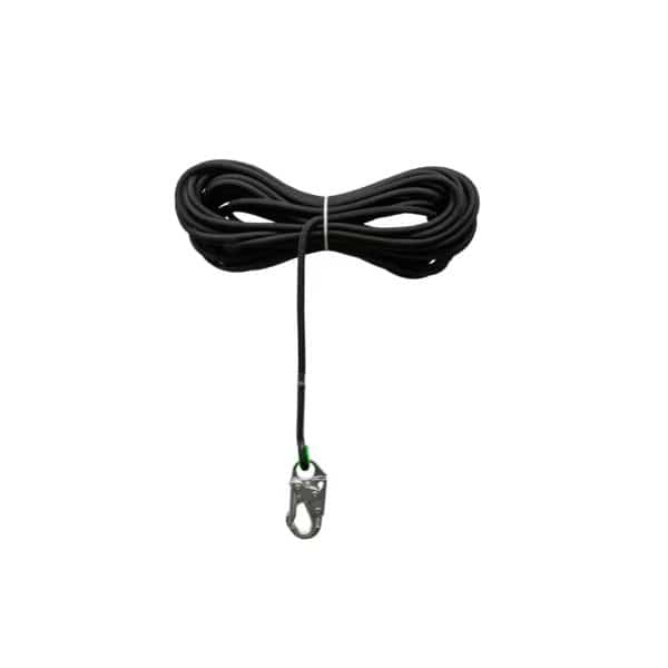 (7/16 IN) 200 FT BLACK/RED KERNMANTLE ROPE, SAFEWAZE, Mfr# SW716-200