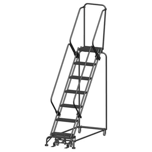Safety Rolling Ladder,Steel,70 in.H, Mfr#: SW724G, BALLYMORE