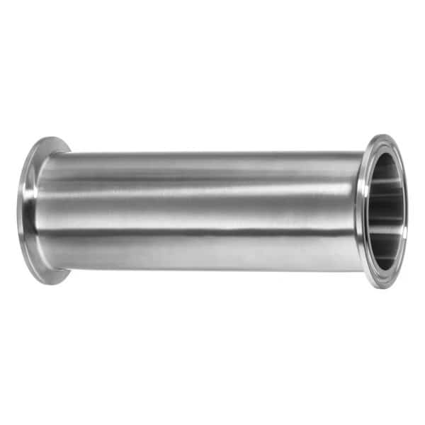 Sanitary Fitting, Quick-Clamp, 304SS, 4" L Straight, 1"
