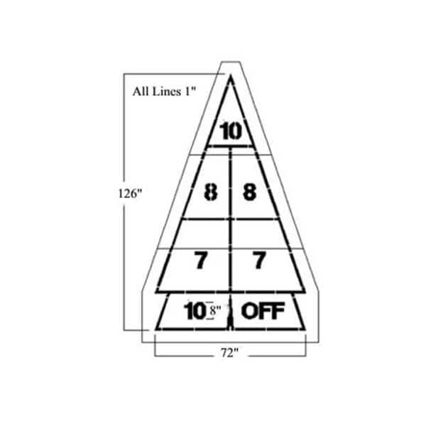 Playground Stencil, Shuffle Board, 1/8", Newstripe, Mfr#: 10001729