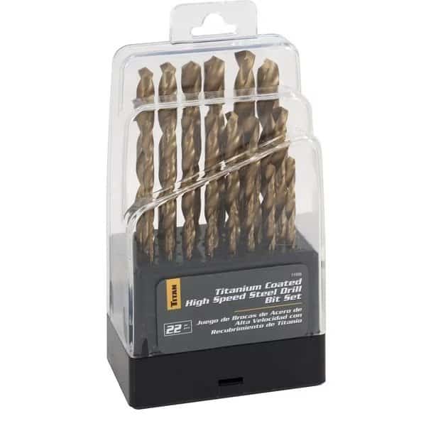 Titanium-Coated High Speed Stl Drill Bit, Mfr#: TIT11006, TITAN