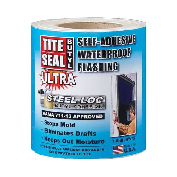 Tite Seal Butyl Ultra Window Tape, 6"X75'