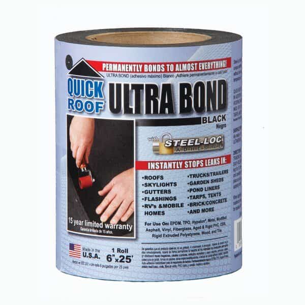 Quick Roof Ultra Bond, Black, 6"X25'