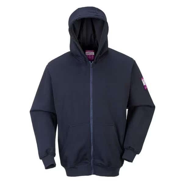 Men FR Hooded Zip Sweatshirt, Zipper, Modaflame Fabric 6XL