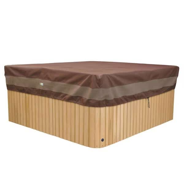 Ultimate Brown Patio Hot Tub Cover Cap, 94"W x 94"D x 14"H