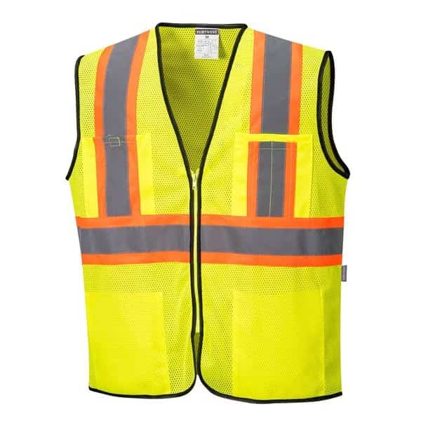 Frisco Hi-Vis Executive Safety Vest 4XL Class 2 , Zipper 4 Pockets