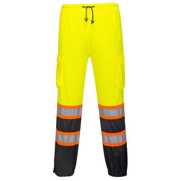 Two-Tone Mesh Over Pants, XX/3X, 2XL/3XL, Yellow/Black, 100% Polyester