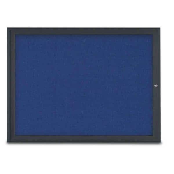 Single Door Radius Corkboard, 48"X36", B