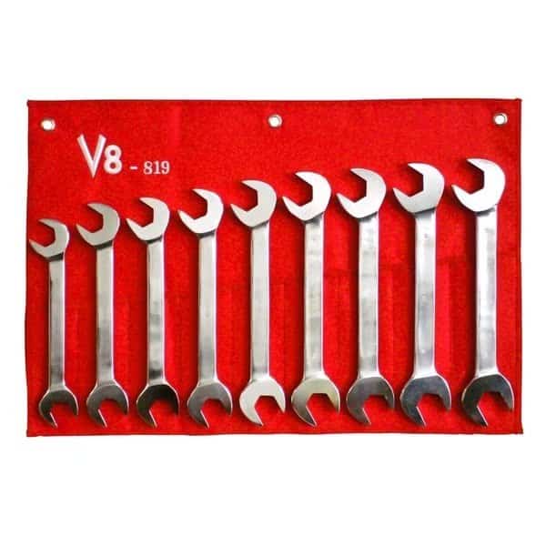 Jumbo Metric Wrench Set, 24-32mm, 9 pcs., V-8 Tools, Mfr#: 819