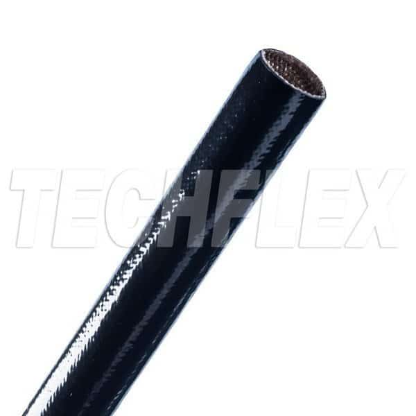 Vinyl Fiberglass Grade A 1" BLK, Techflex, Mfr#: VGA1.00BK