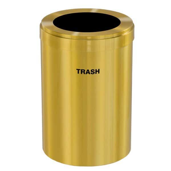 41 gal Trash Can, Satin Brass