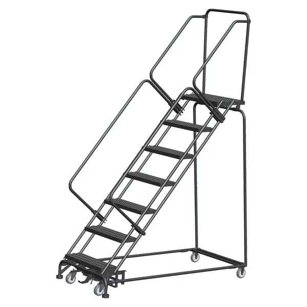 Lockstep Rolling Ladder, Steel, 70 in.H, BALLYMORE, Mfr# WA-SW-073214G