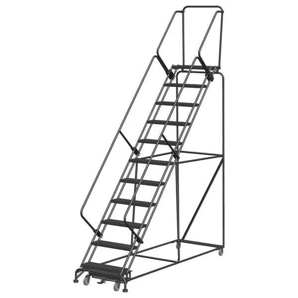 Slope Lockstep Roll Ladder, Steel, 110 in.