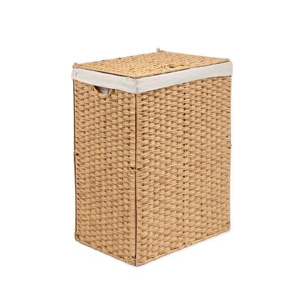 Laundry Hamper, Portable, Light Amber