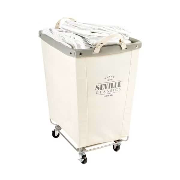 Laundry Cart, Comme, 22" D x 16" W x 27" H, Seville Classics, Mfr#: WEB703