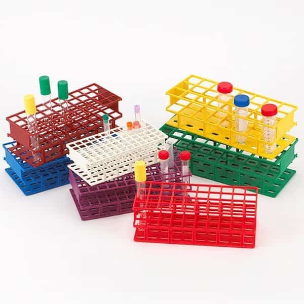 Tube Rack,13mm,Full Size,Blue, Mfr#: 456440B, GLOBE SCIENTIFIC