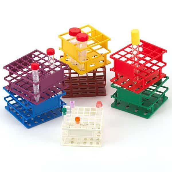 Tube Rack,25mm,Half Size,Orange, Mfr#: 456745N, GLOBE SCIENTIFIC