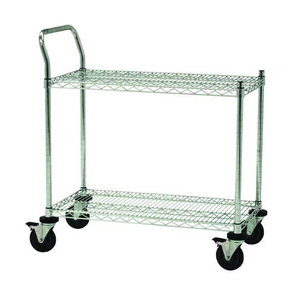 Wire Utility Cart,SglHdl,3-Shlf,18x30x40, Mfr#: S-RD382CH, TECHNIBILT