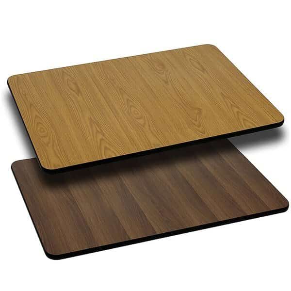 Natural/Walnut Reversible Top, 24 x 42