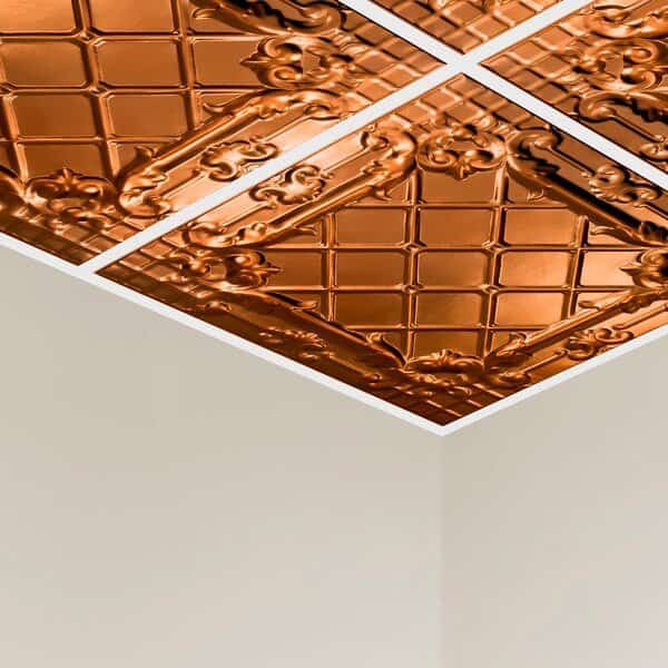 Lay In Ceiling Panels Toledo Copper,PK 5, Mfr#: Y5508, GREAT LAKES TIN