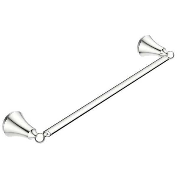 Wynford 24" Double Towel Bar Bright Chrome, Moen, Mfr#: YB5222CH