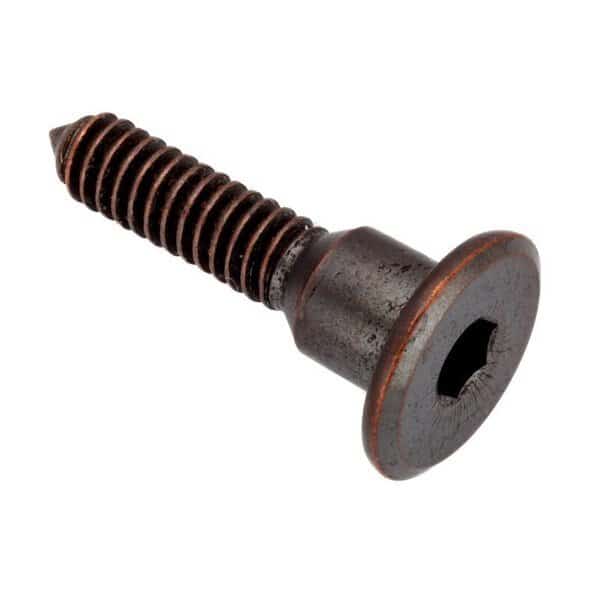 Shoulder Screw, 1/4"-20 Thr Sz, 20 mm Thr Lg, 10 mm Shoulder Lg, Steel