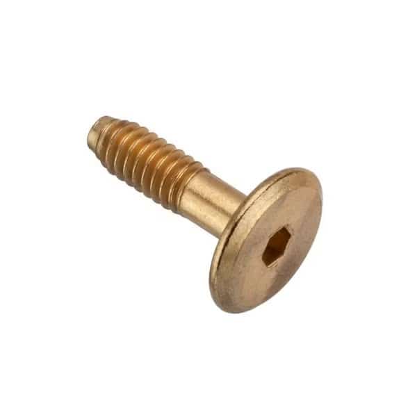 5/16"-18 x 80 mm Hex Low Profile Machine Screw, Bronze Plated Steel