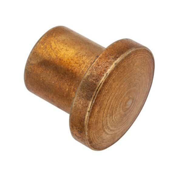 Grommet Nut, No Drive, 3/8"-16 Size, Brass, Basic Material: Steel